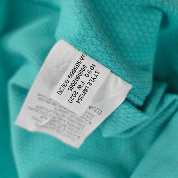 Under Armour Golf Men’s Small Loose Fit ½ Zip Pullover Blue Teal Colorblock 6409 - Picture 7 of 8